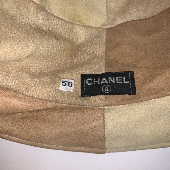 vintage auth CHANEL size 56cm suede BUCKET HAT main image 7